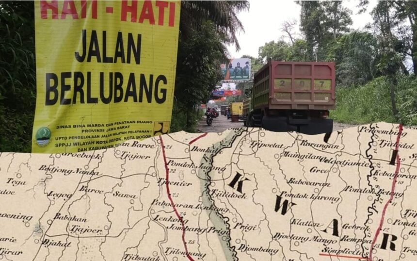Dok. Peta Belanda Jalan Raya Serpong Parung. Saksi Sejarah Tanam Paksa Era Kolonial hingga urbanisasi kawasan BSD.
